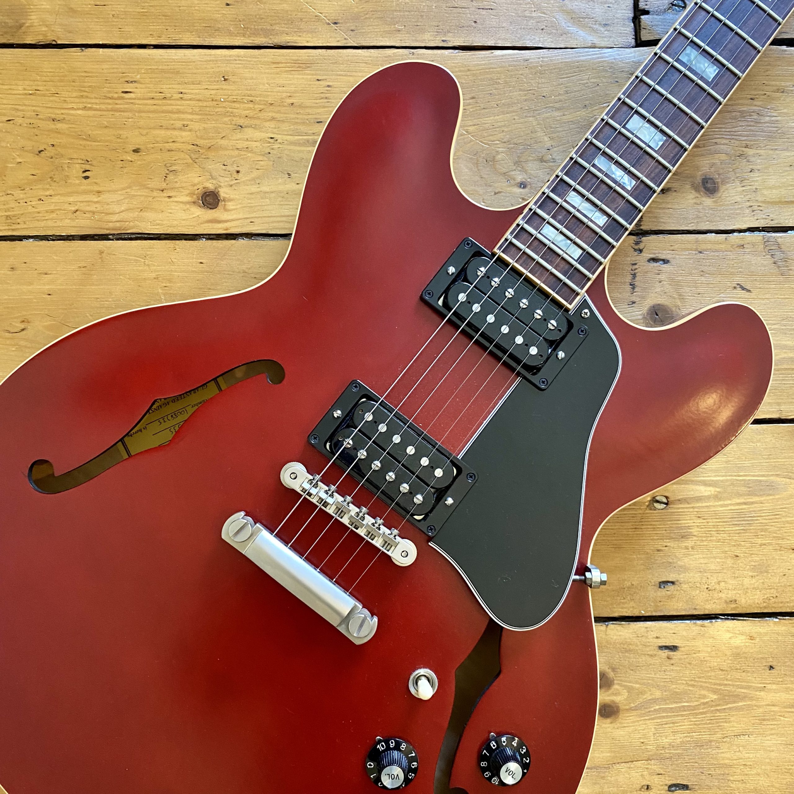 Gibson ES-335 Reissue Block Inlay Limited Run Satin Cherry 2018 